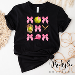 Girly Softball tee