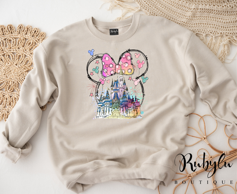Cozy pink bow castle