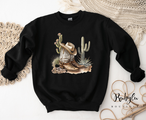 Cactus and boots