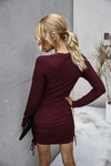 Amy Dress - Burgundy